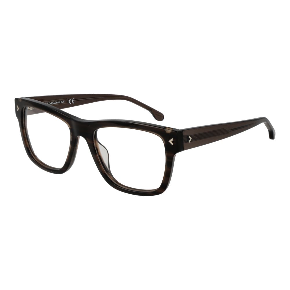Lozza Brown Men's Optical Frames – Full-Rim Rectangle Design