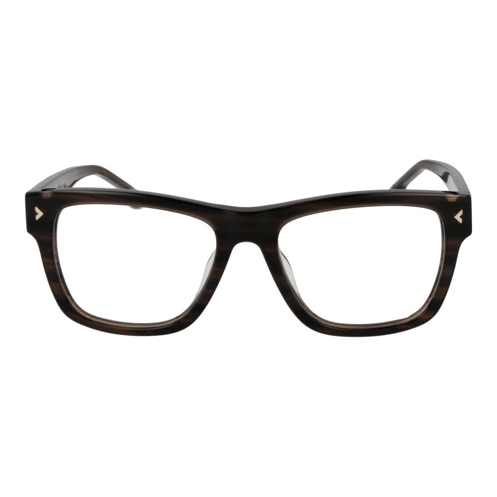 Lozza Brown Men's Optical Frames – Full-Rim Rectangle Design