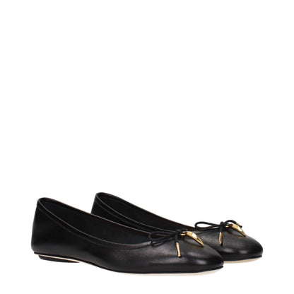 Chloé Black Leather Ballet Flats: Effortless Elegance