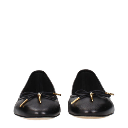 Chloé Black Leather Ballet Flats: Effortless Elegance