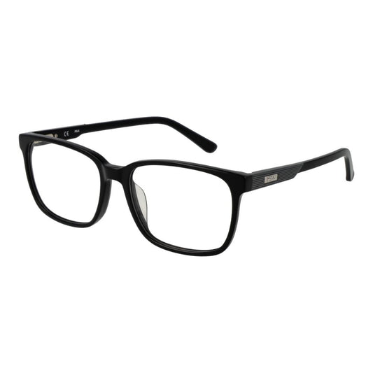 Fila Black Men’s Optical Frames – Rectangle Demo Lens, 54mm