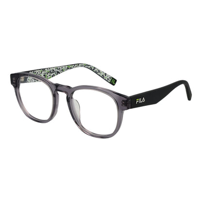 Fila Unisex Optical Frames – Grey Round Demo Lens Glasses
