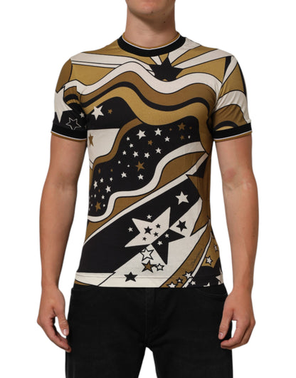 Dolce & Gabbana Multicolor Millennials Star Crew Neck T-shirt