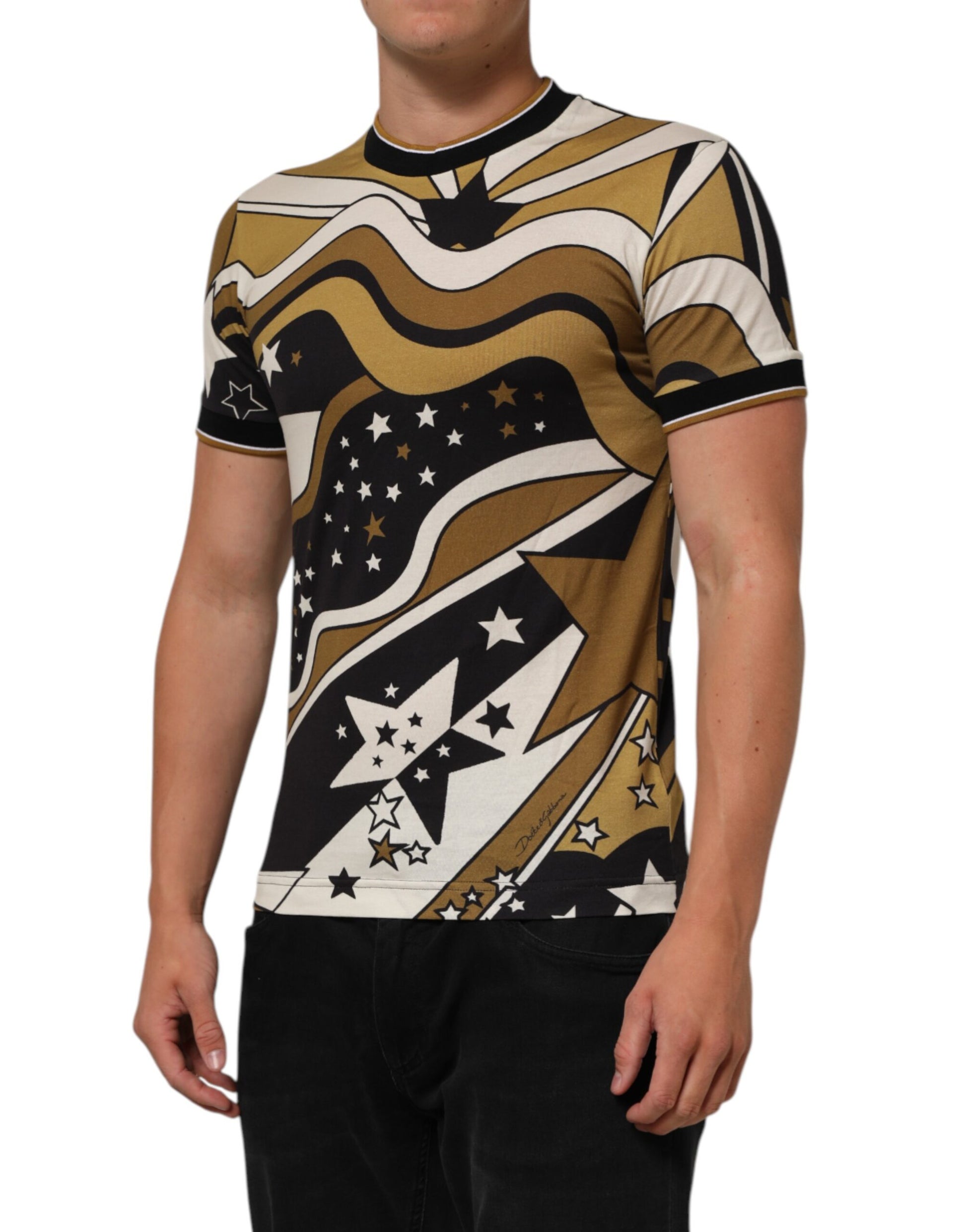Dolce & Gabbana Multicolor Millennials Star Crew Neck T-shirt