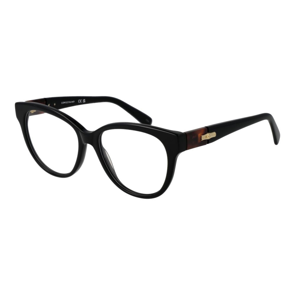 Longchamp Women’s Optical Glasses – Black Full-Rim Frame, 53mm