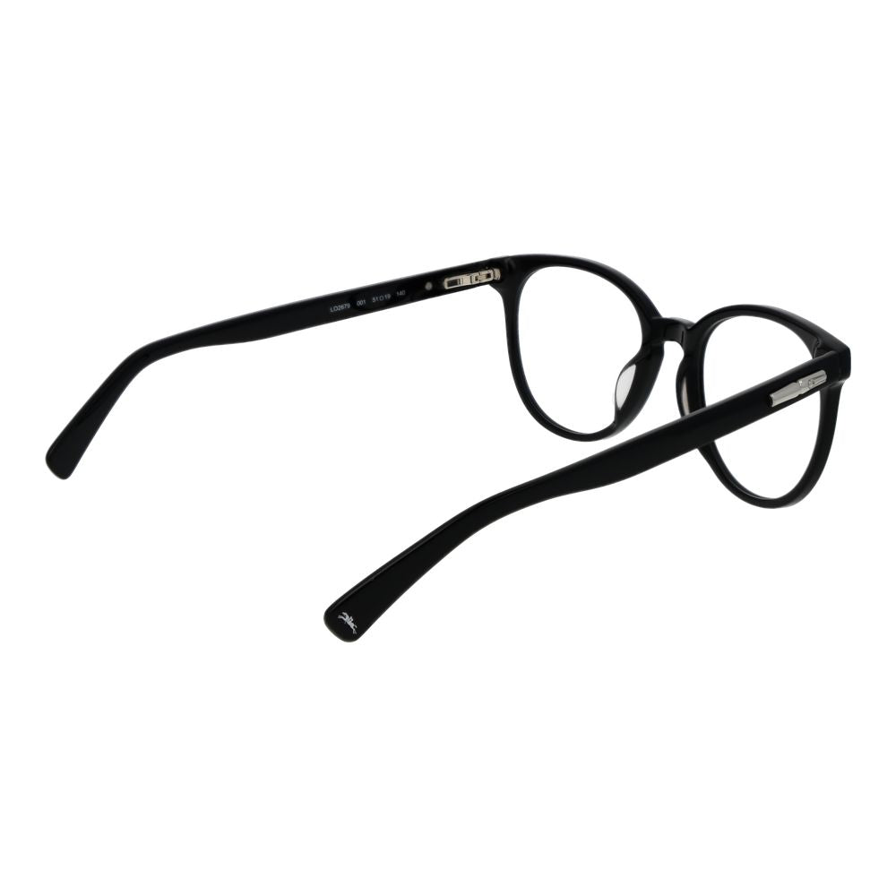 Longchamp Women's Optical Frames – Black Full-Rim Design, 51mm