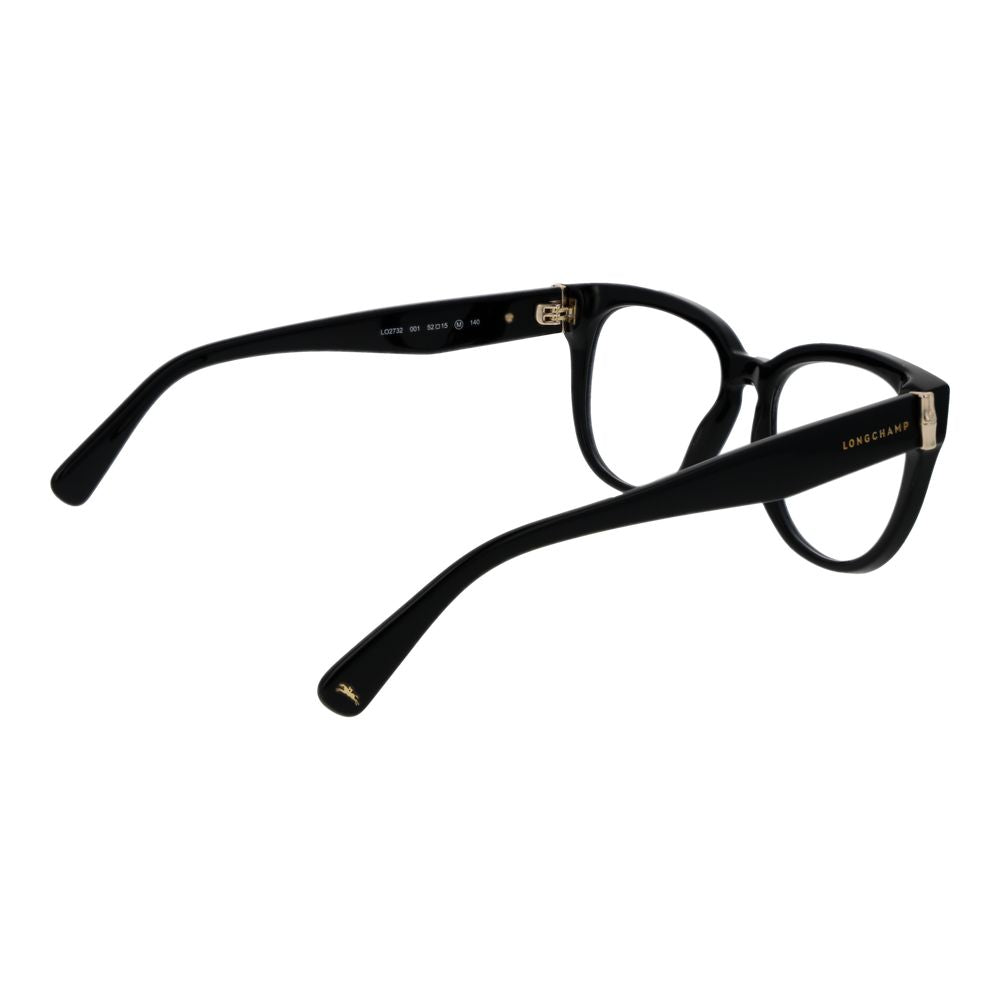 Longchamp Women’s Optical Glasses – Black Full-Rim Frame, 52mm