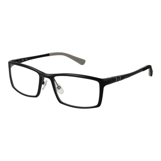 Fila Black Men’s Optical Frames – Rectangle Full-Rim Style