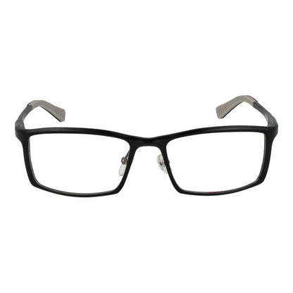Fila Black Men’s Optical Frames – Rectangle Full-Rim Style