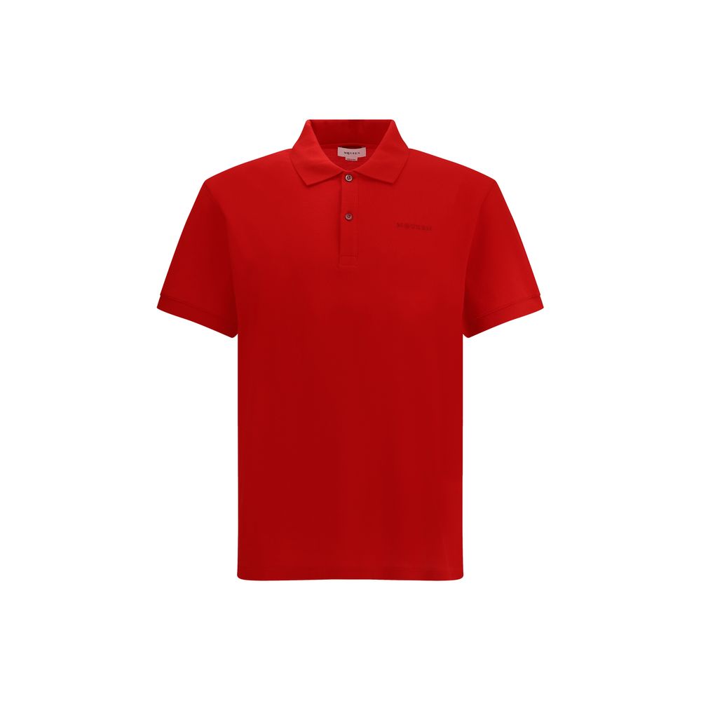 Alexander McQueen Red Cotton Polo Shirt - A Statement of Sophistication