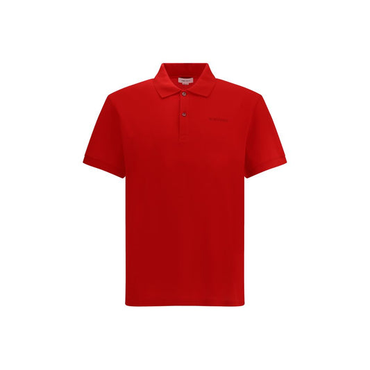 Alexander McQueen Red Cotton Polo Shirt - A Statement of Sophistication