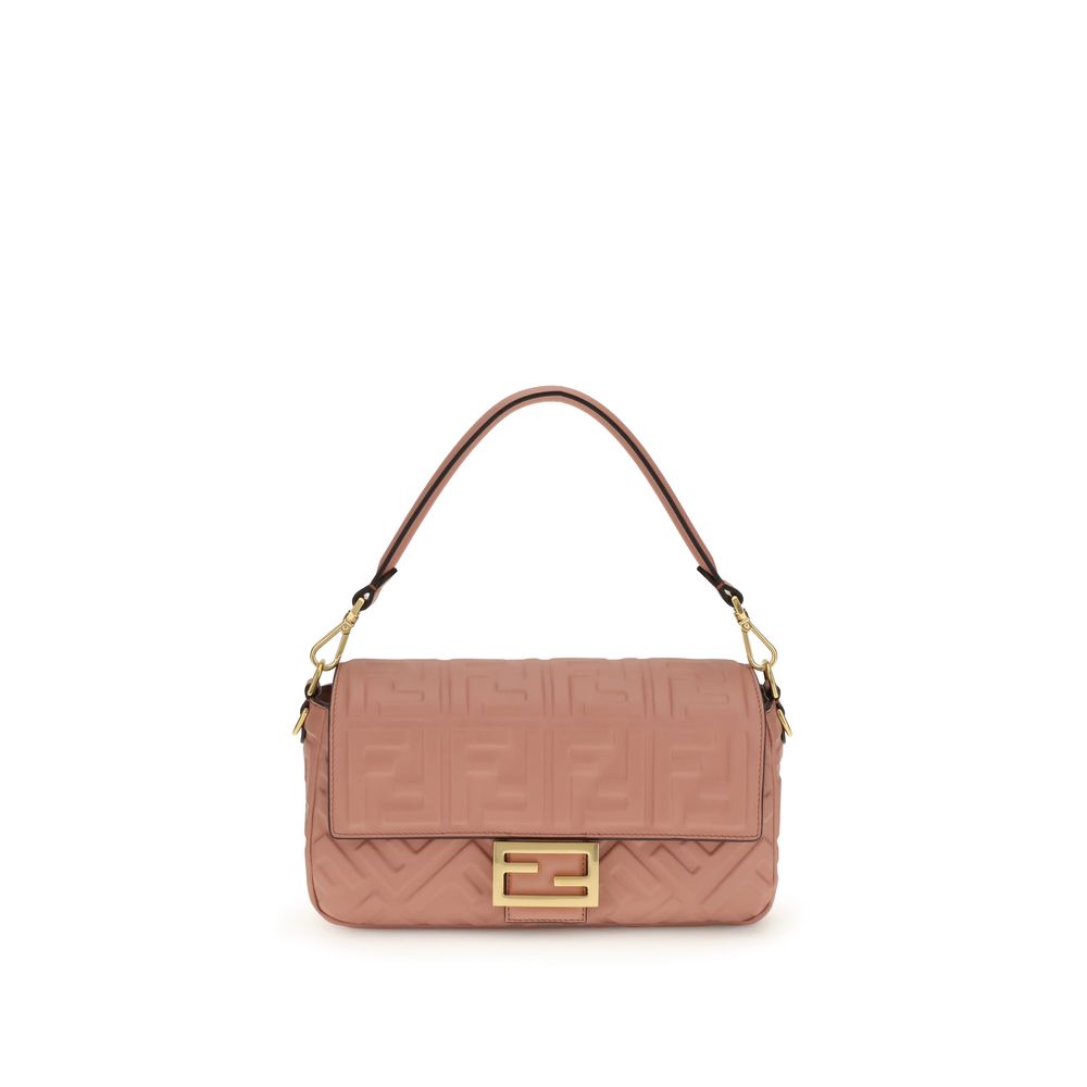 Fendi Baguette Bag in Pink Calfskin Leather
