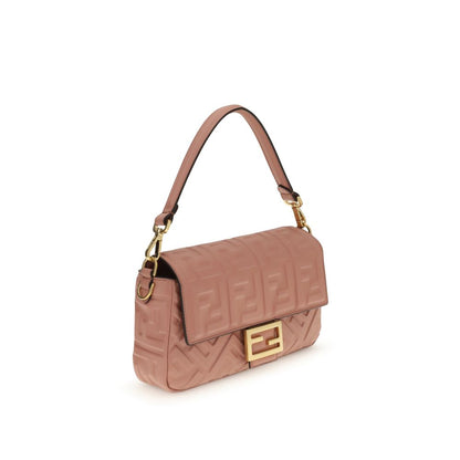 Fendi Baguette Bag in Pink Calfskin Leather