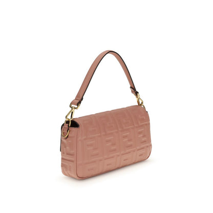 Fendi Baguette Bag in Pink Calfskin Leather