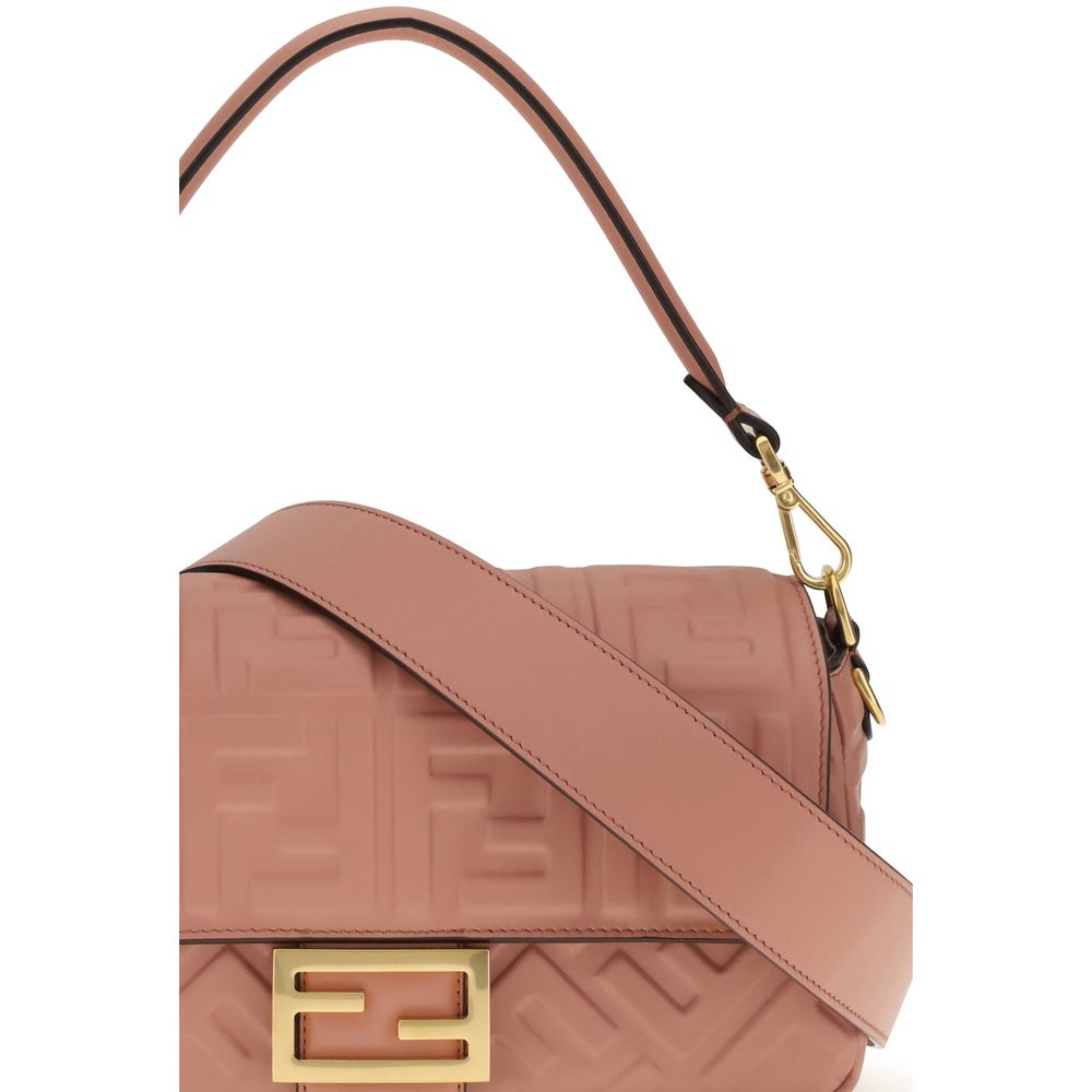 Fendi Baguette Bag in Pink Calfskin Leather