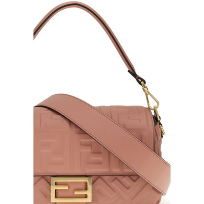 Fendi Baguette Bag in Pink Calfskin Leather