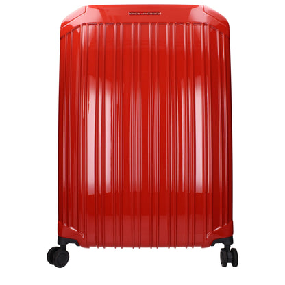 Piquadro Red Polycarbonate Trolley Luggage
