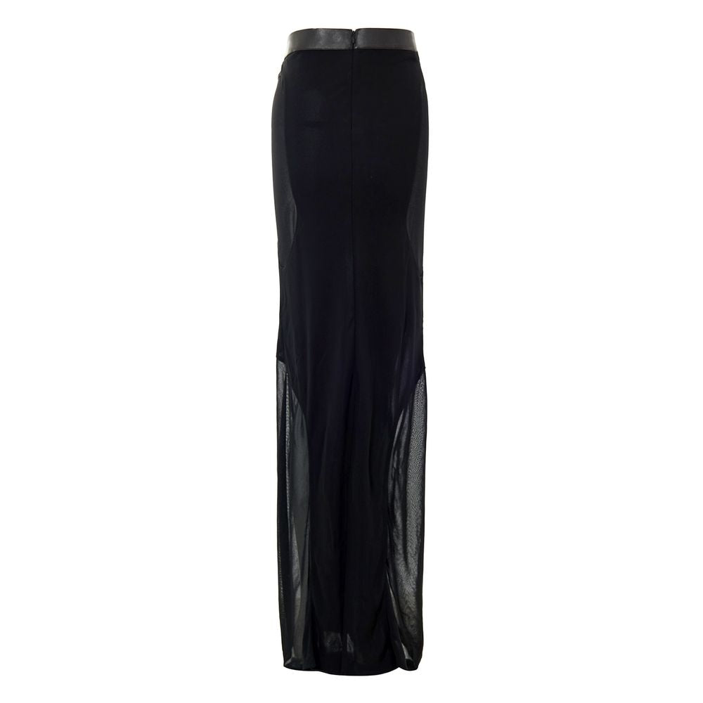 Tom Ford Black Sheer Viscose Maxi Skirt