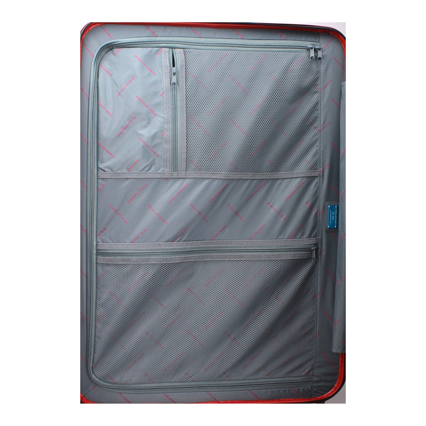 Piquadro Red Polycarbonate Trolley Luggage