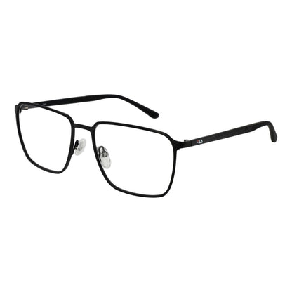 Fila Men's Optical Frames – Black Square Full-Rim Glasses