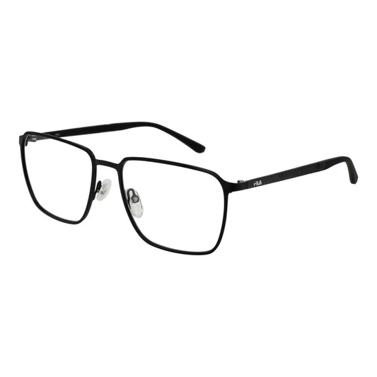 Fila Men's Optical Frames – Black Square Full-Rim Glasses