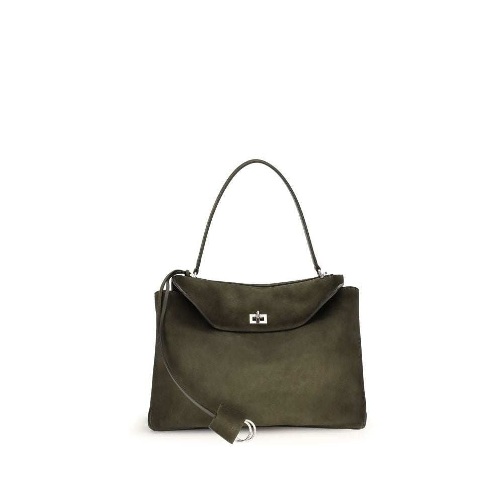 Balenciaga Medium Green Suede Rodeo Bag