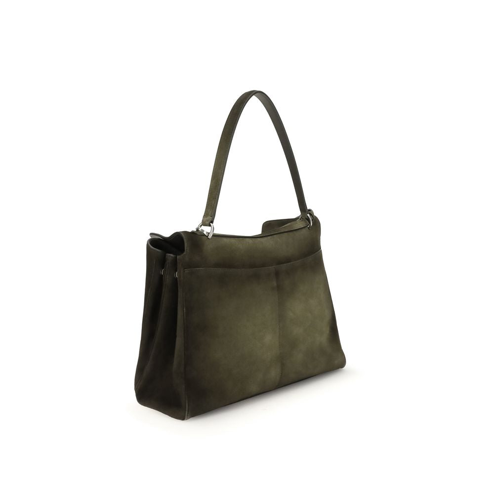 Balenciaga Medium Green Suede Rodeo Bag