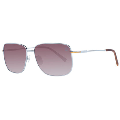 Timberland Men’s Sunglasses – Gunmetal Rectangle Frame, Brown Polarized Gradient Lenses
