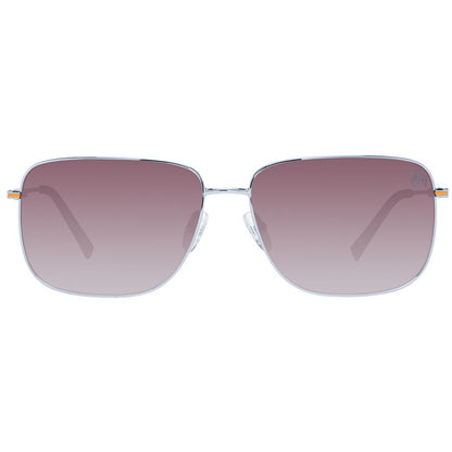 Timberland Men’s Sunglasses – Gunmetal Rectangle Frame, Brown Polarized Gradient Lenses