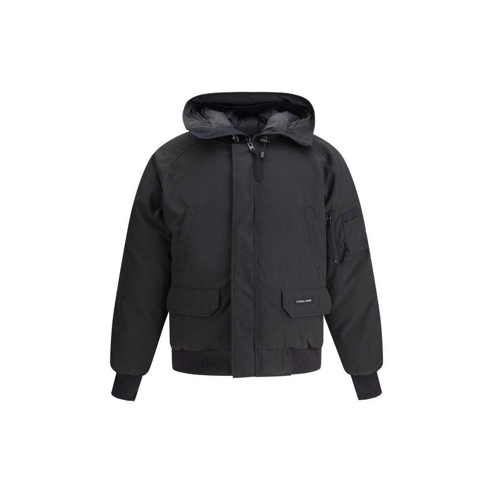 Canada Goose Black Chilliwack Hooded Bomber Jacket for Men