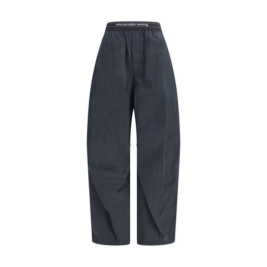 Alexander Wang Cotton Trousers with Jacquard Logo