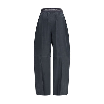 Alexander Wang Cotton Trousers with Jacquard Logo