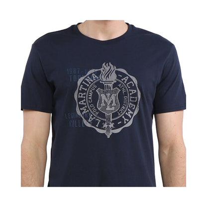 La Martina Blue Cotton T-Shirt - Stylish Comfort