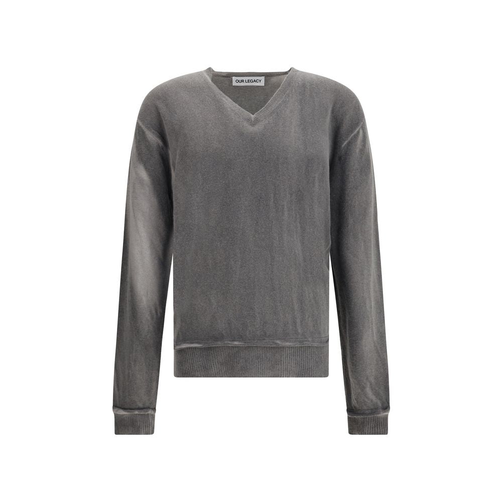Our Legacy V Neck Grey Sweater
