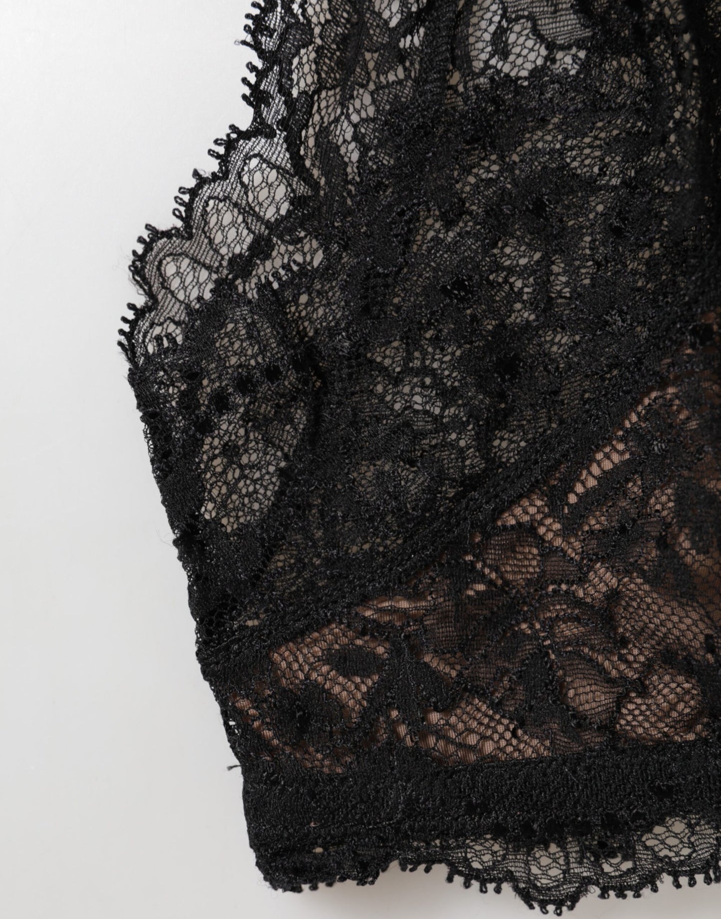Dolce & Gabbana Black Floral Lace Mesh High Brief Panty