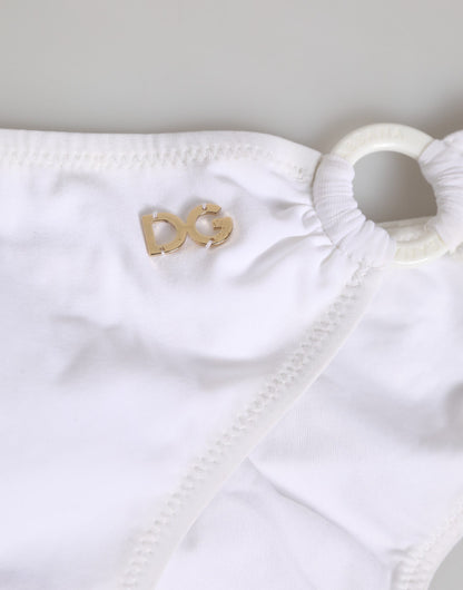 Dolce & Gabbana White Logo Swimsuit 2 Piece Set