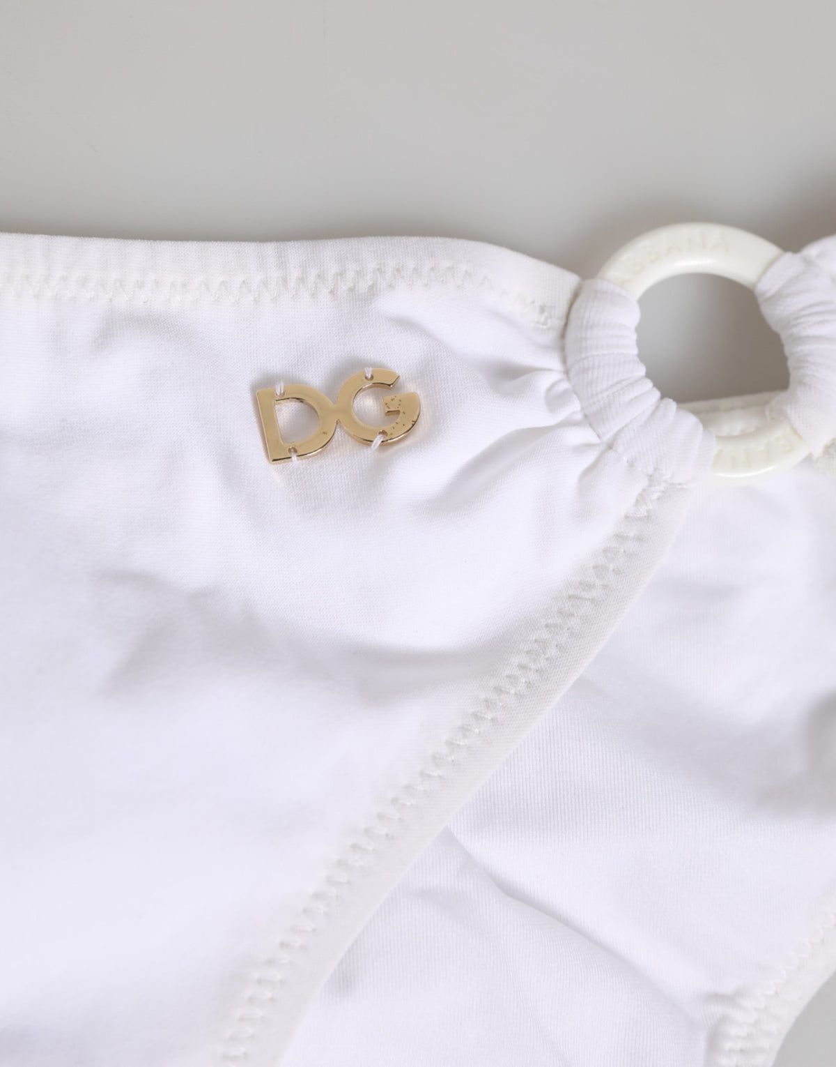 Dolce & Gabbana White Logo Swimsuit 2 Piece Set