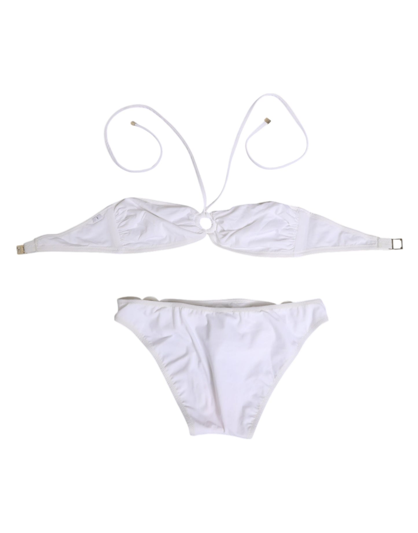 Dolce & Gabbana White Logo Swimsuit 2 Piece Set