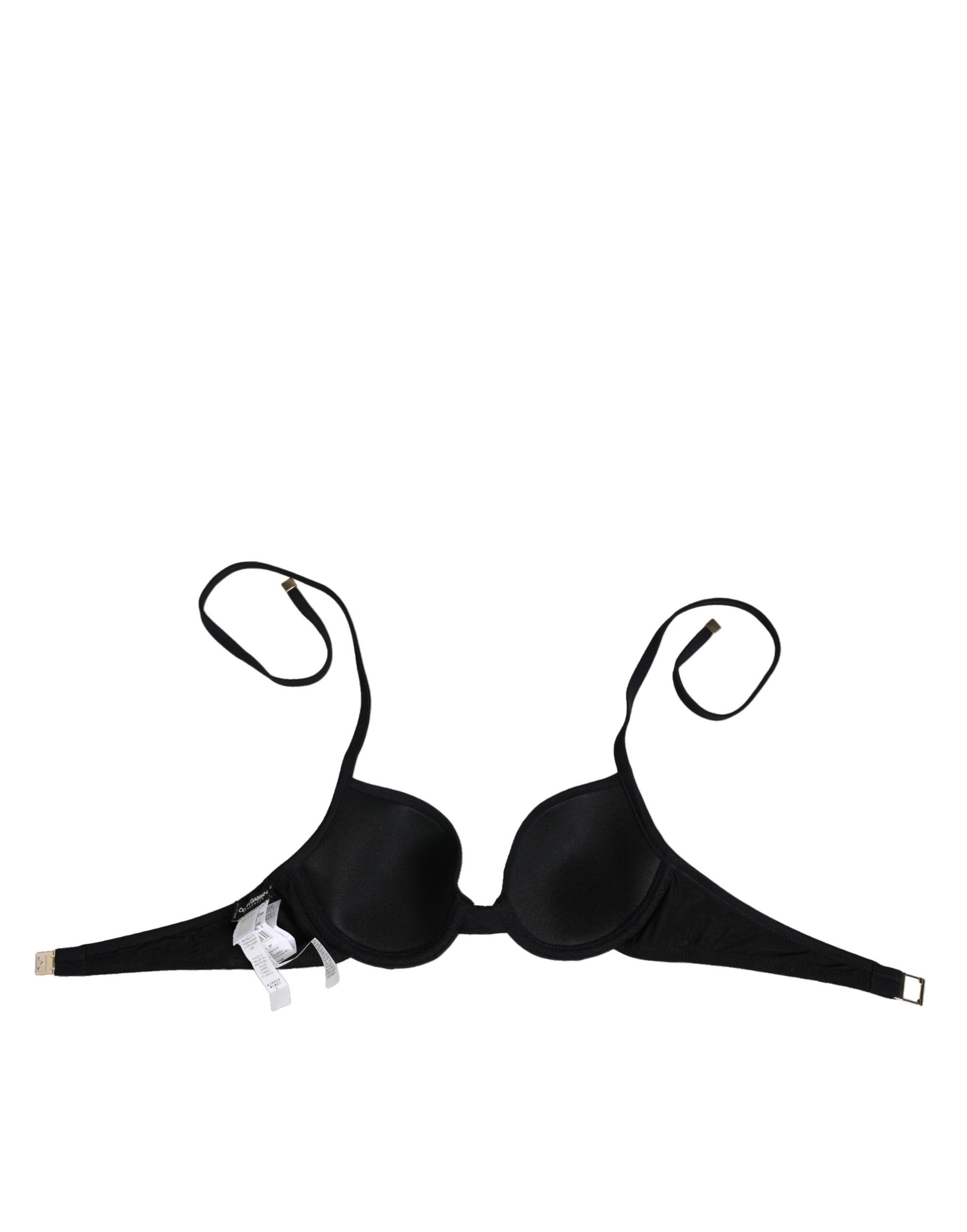 Dolce & Gabbana Black Underwire Push Up Balconette Bra