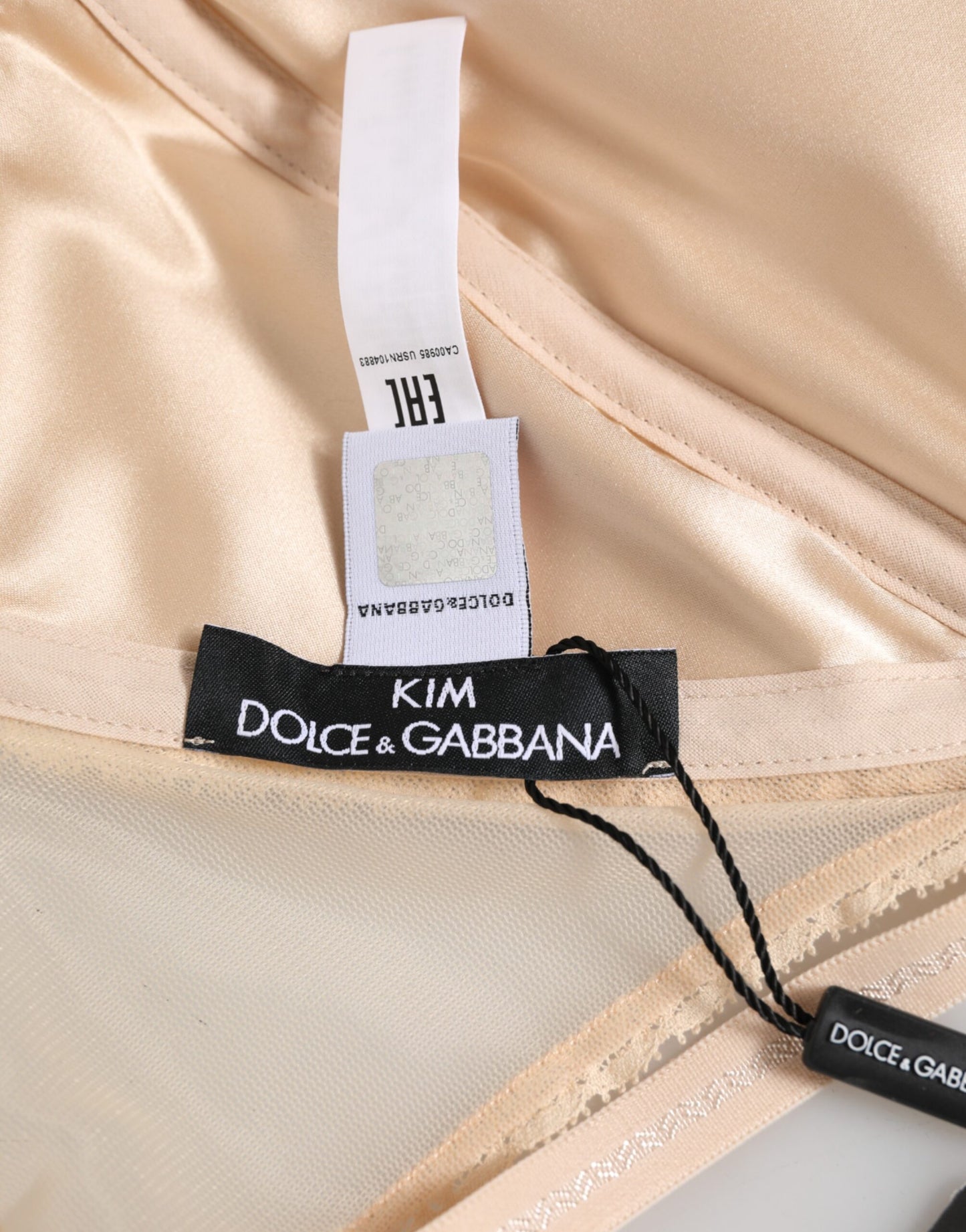 Dolce & Gabbana Beige Nylon Triangle Soft Cup Brassiere