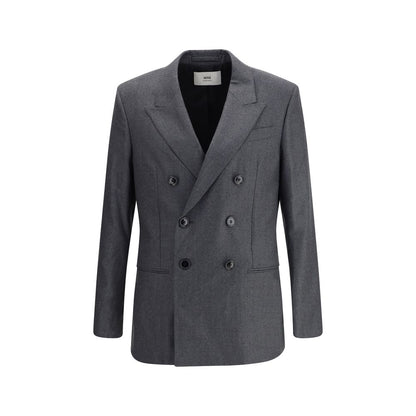 Ami Paris Double-Breasted Blazer in Virgin Wool