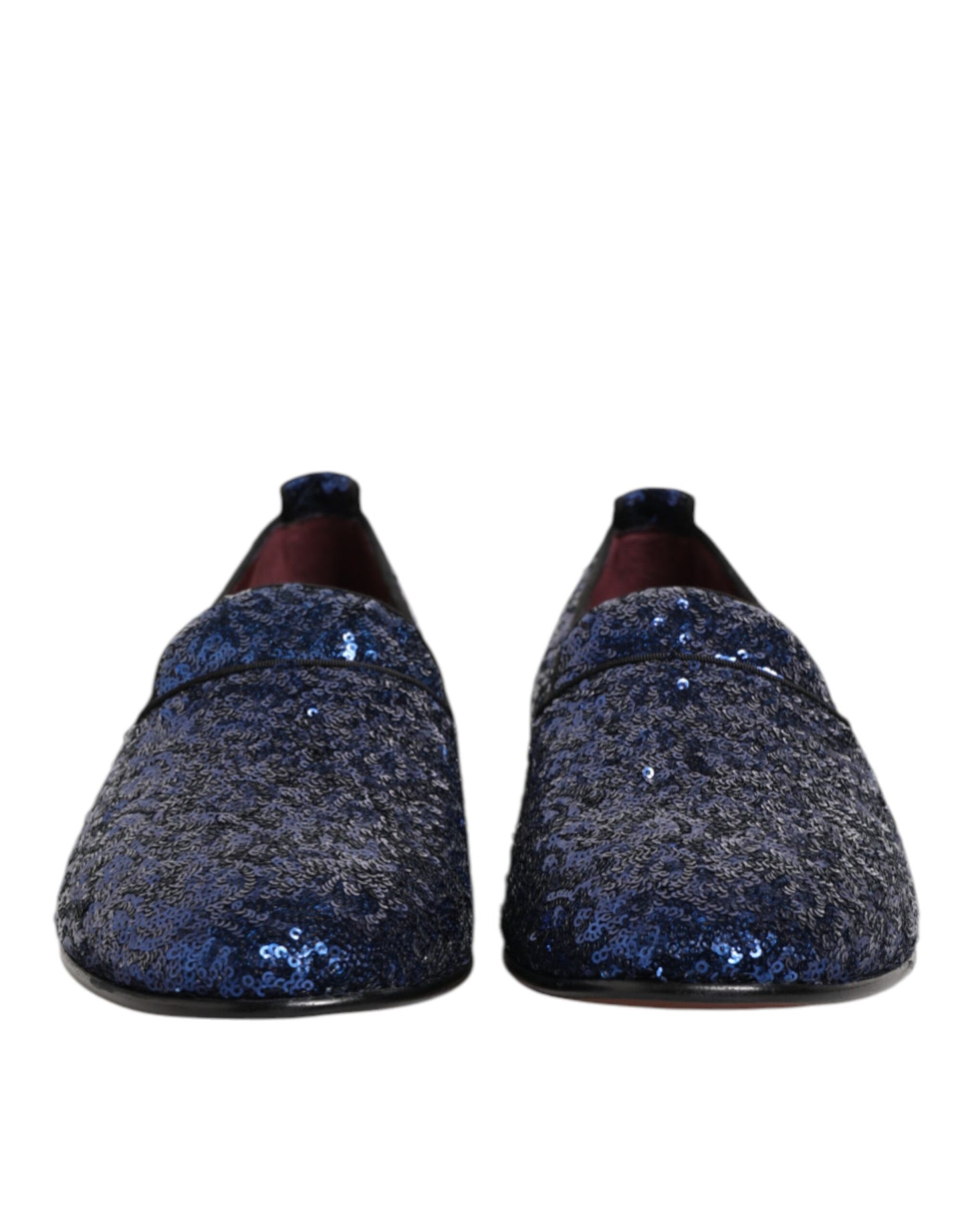 Dolce & Gabbana Blue Sequined Loafers for Men