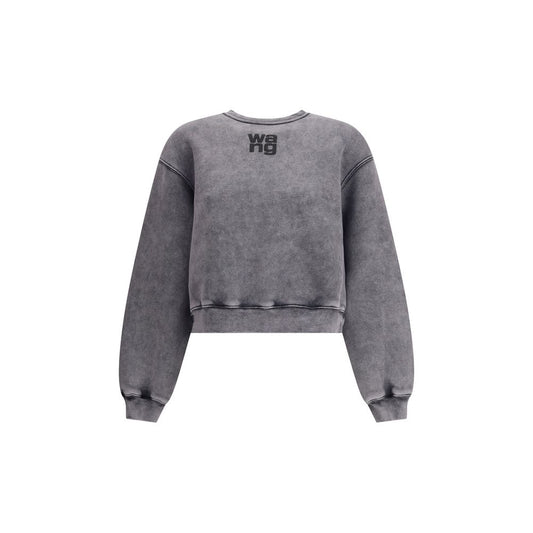 Alexander Wang Embossed Logo Crewneck Sweatshirt