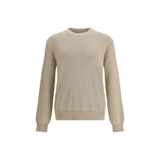 Golden Goose Beige Ribbed-Knit Sweater