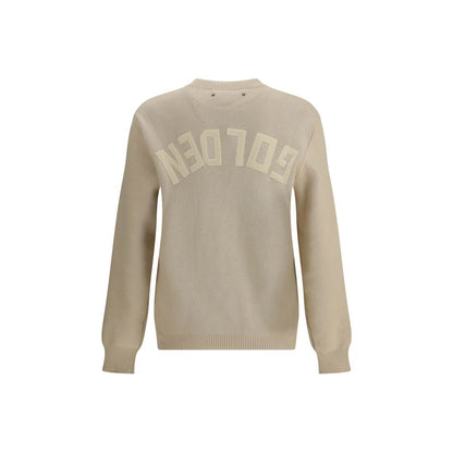 Golden Goose Beige Ribbed-Knit Sweater