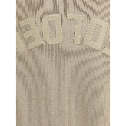 Golden Goose Beige Ribbed-Knit Sweater