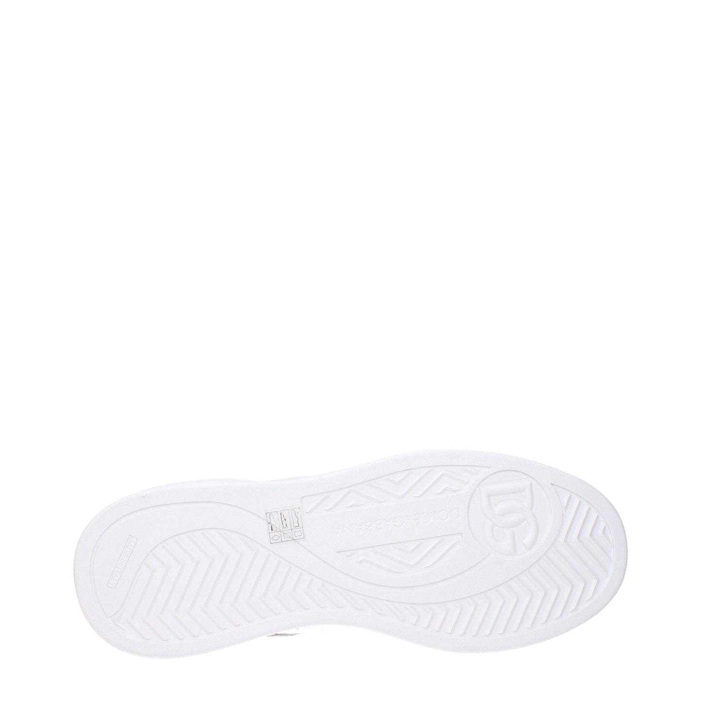 Dolce & Gabbana White Leather Low Tops