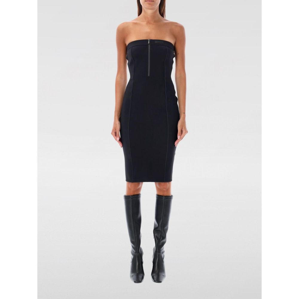 Coperni Black Cotton Dress - Sleek Sleeveless Elegance