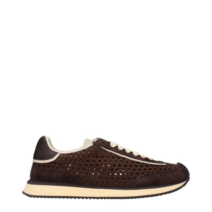 Dolce & Gabbana Brown DG Cushion Woven Lop Top Sneakers