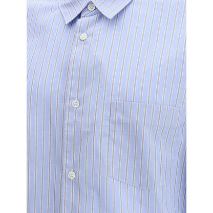 Comme Des Garçons Striped Shirt - Light Blue Elegance